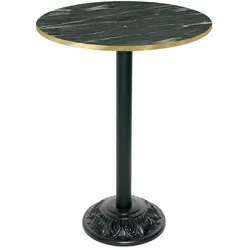RestooTab - Stehtisch Versailles Ø70cm Dekor calypso kanten messingfarben