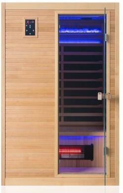 Costway 2 People Far Infrared Wooden Sauna Room