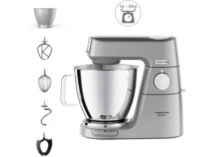 Kenwood - Robot Pâtissier Kvl85.009si Titanium Chef Baker Xl