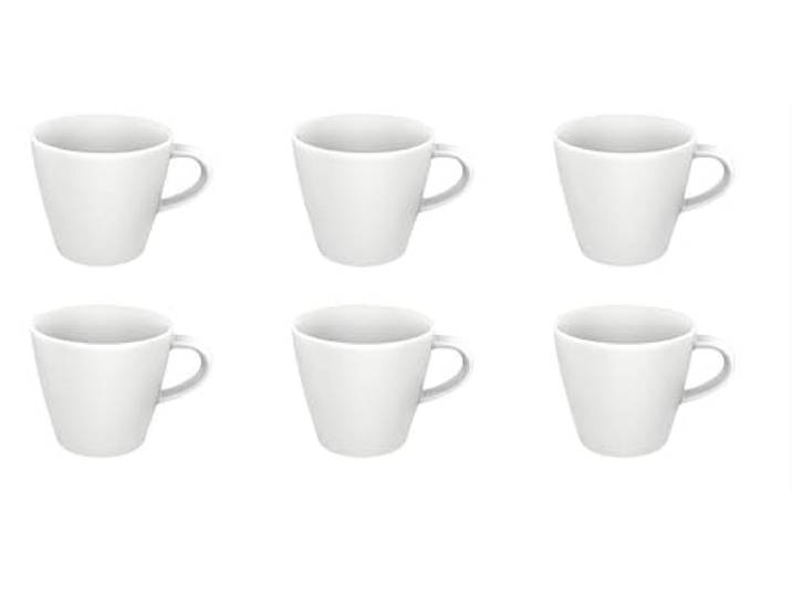 Villeroy & Boch Manufacture Rock Blanc 6er Set Espressoobertasse weiß D. 6.5cm