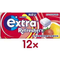 WRIGLEY ́S Extra PROFESSIONAL 12er-Pack Kaugummis »Refreshers STRAWBERRY LEMON« 17,9 g rot