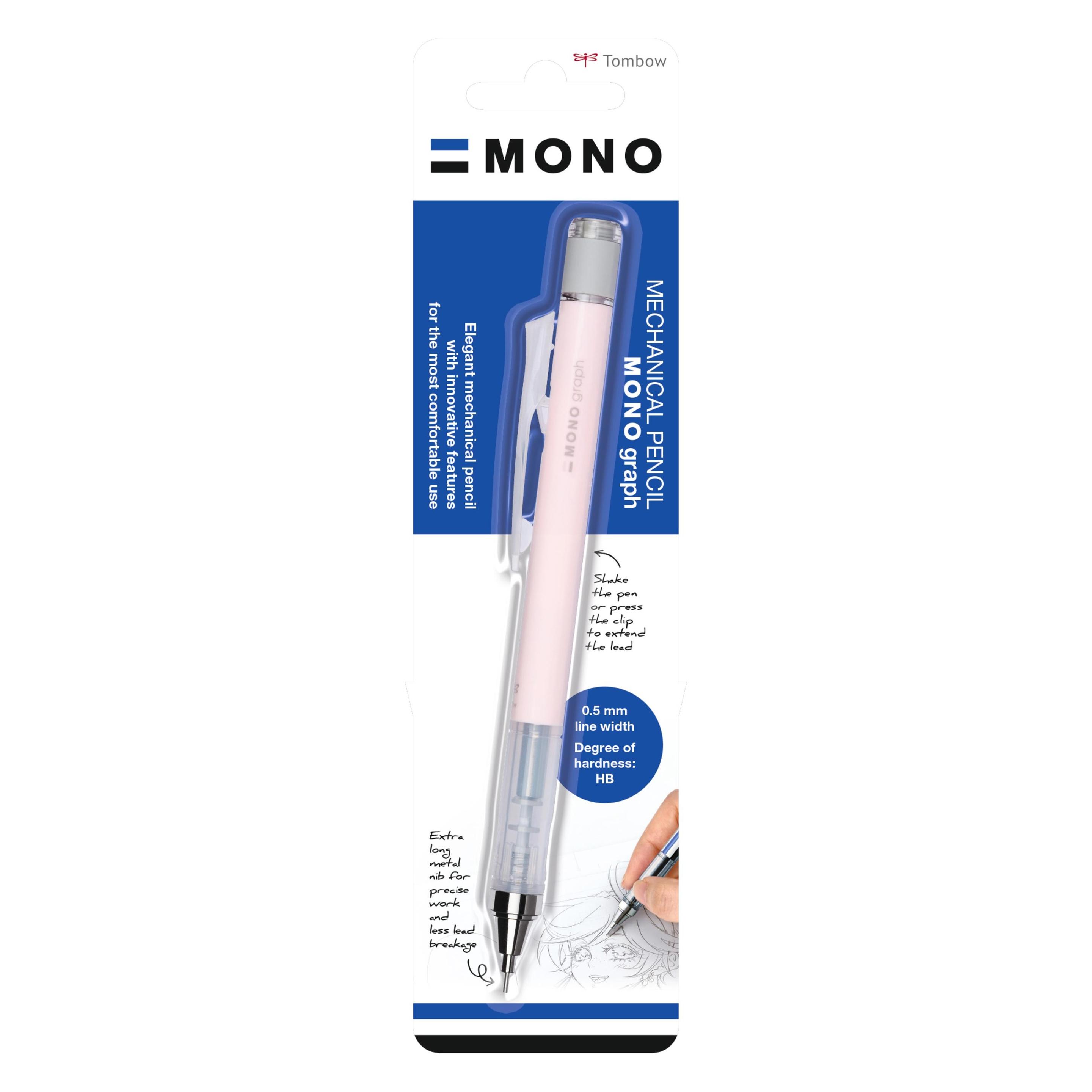 Tombow Druckbleistift "MONO graph" Pastell, korallenrosa (0.50 mm, HB, 1x) (SH-MG84-BS)