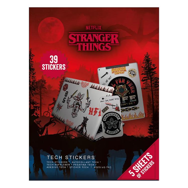 Pyramid STRANGER THINGS - Upside Down Battle - Tech Stickers Pack (39 Sticker) (GADE0003)