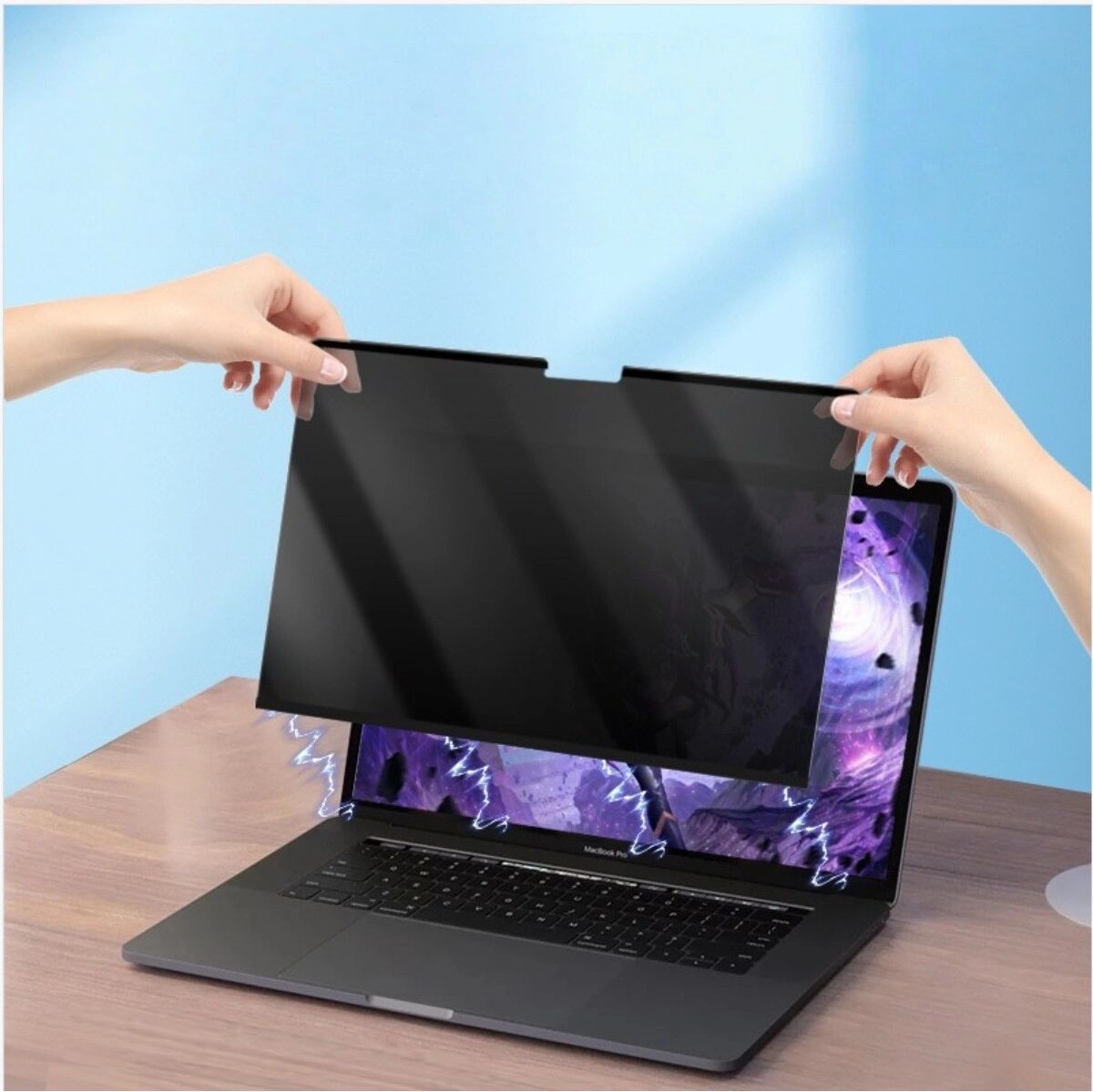 INF Magnetischer Sichtschutz für 15.6-inch 16:9 Laptops - PET, blendfrei mit Blaulichtfilter, abnehmbarer
