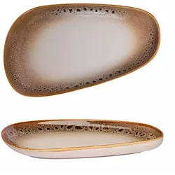 Ariane - Coupeteller - Jaguar - Porzellan - Cremebraun - Ø 34 cm