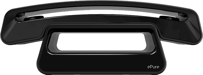 Teléfono - Alcatel ePure Iconic, Inalámbrico, Manos Libres, 10 melodías en el terminal, Negro