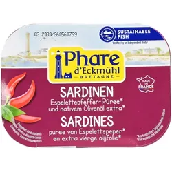 Phare d ́Eckmühl Sardinen in Bio-Olivenöl mit Piment d'Espelette