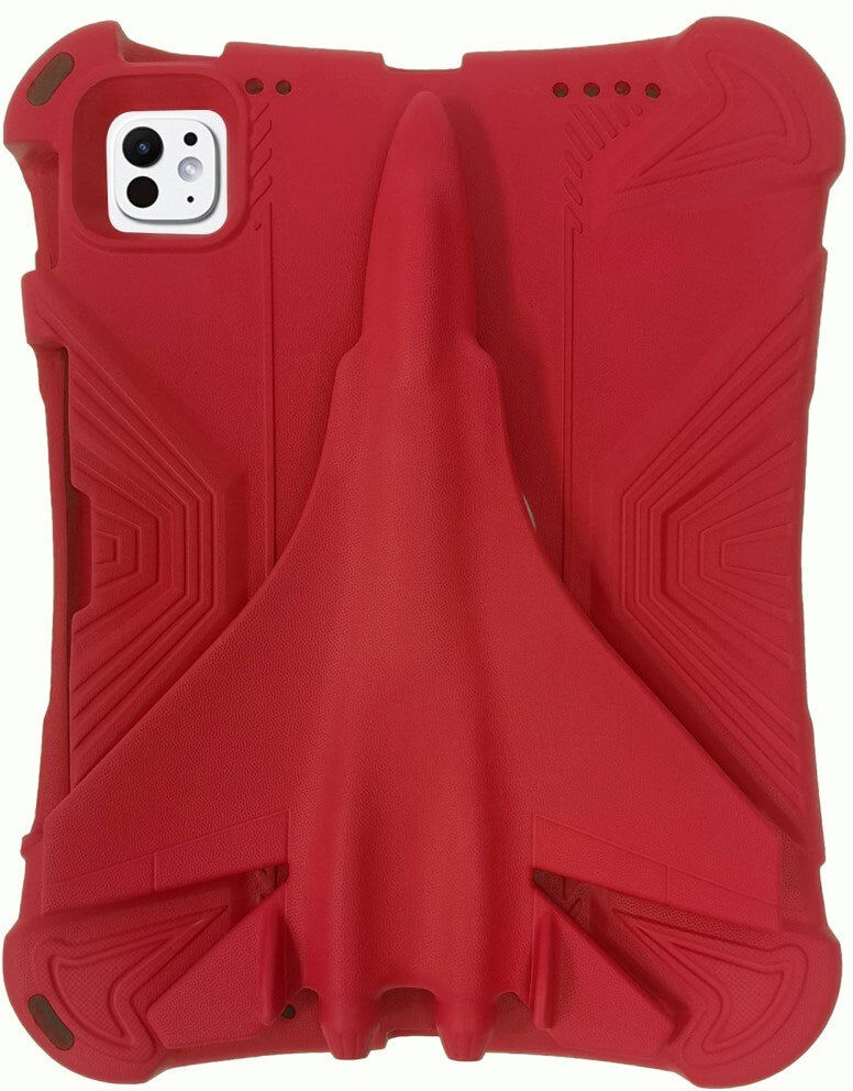 EIDERWOOD iPad Pro 11" (2025 / 2024) Airplane 360 Degree Position Børne Cover - Rød