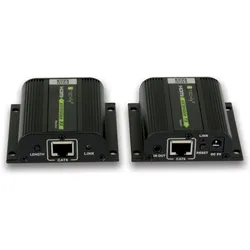 Techly HDMI Ext./Verstärker, 3D, mit POE,EDID u. IR, Switch Box