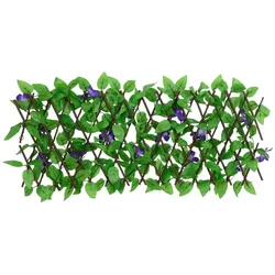 vidaXL Rankgitter mit Künstlichem Efeu Erweiterbar Grün 180x20 cm