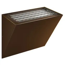 MINI COMET 40x90mm Corten-LED-Wandleuchte, 10/20W Schalter 2700K/3200K/4000K, TRIAC-dimmbar IP65 - Beneito & Faure