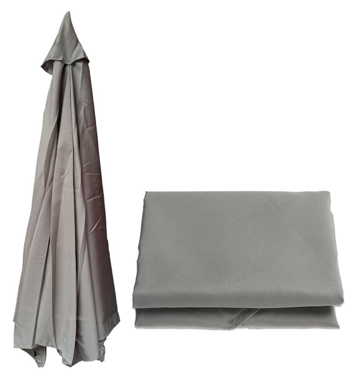 Lichtbeige parasolhoes voor 3m parasol met 8 ribben
