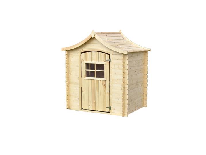 KINDERSPIELHAUS aus Holz - B112xL146xH152 cm/1,1m2 - M550-1