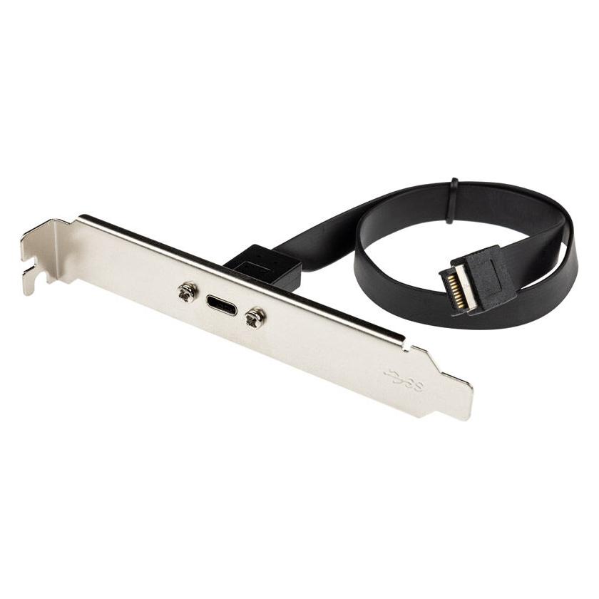 InLine Slotblende USB Typ-C zu USB 3.1 Frontpanel Key-A intern (0.30 m, USB 3.2 Gen 2) (33446G)