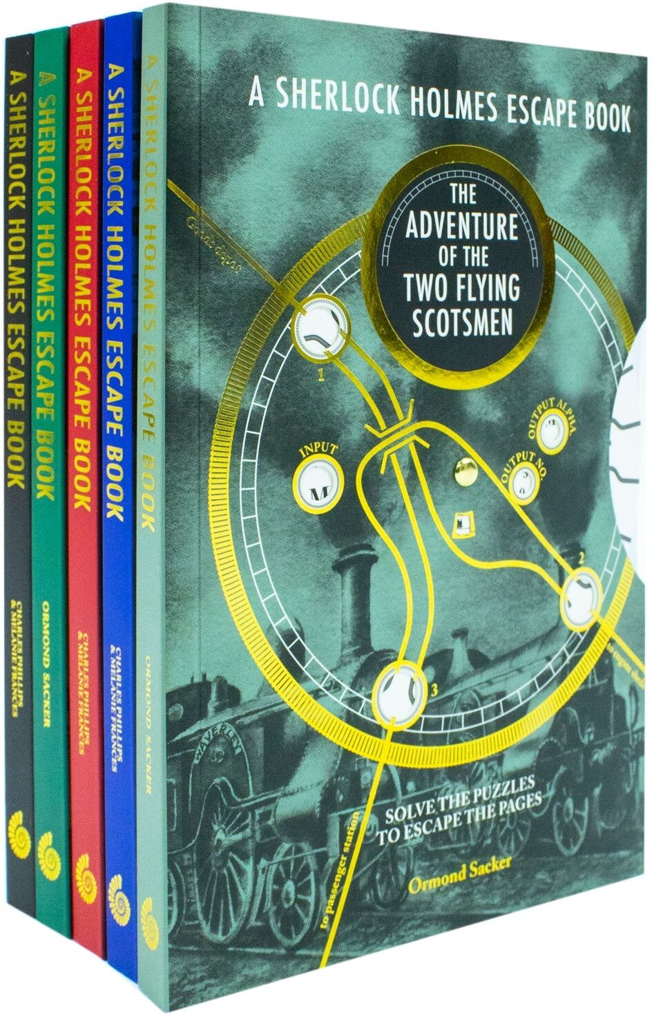 Ammonite Press Sherlock Holmes Escape Book 5 Books Collection Set (London Waterworks, British Museum, Analytical Engine, Tower of London, Two Flying Scotsmen)