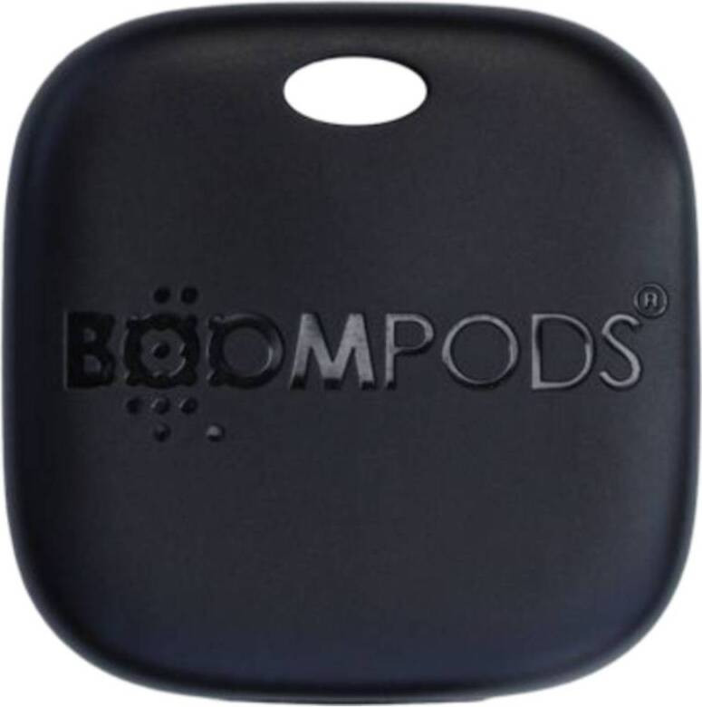 Boompods Boomtag oplaadbare Bluetooth-tracker voor objecten, zwart