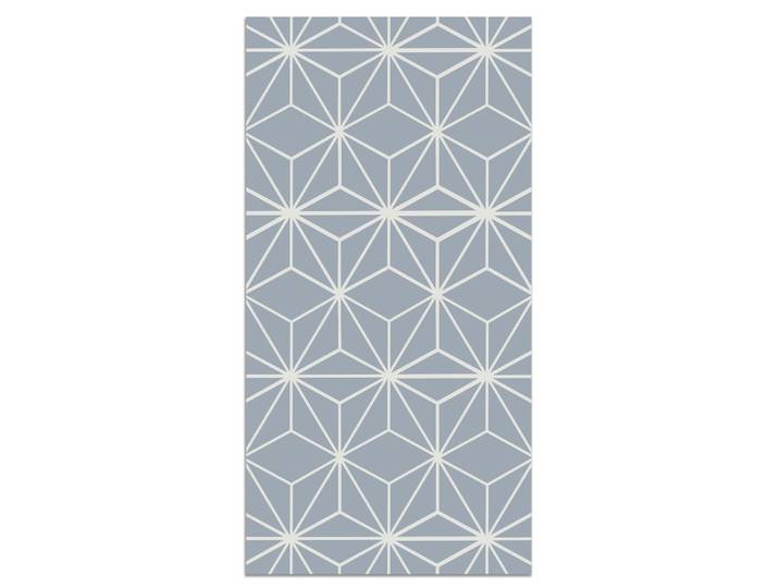 Tapis vinyle lignes d'étoiles bleus 60x250cm