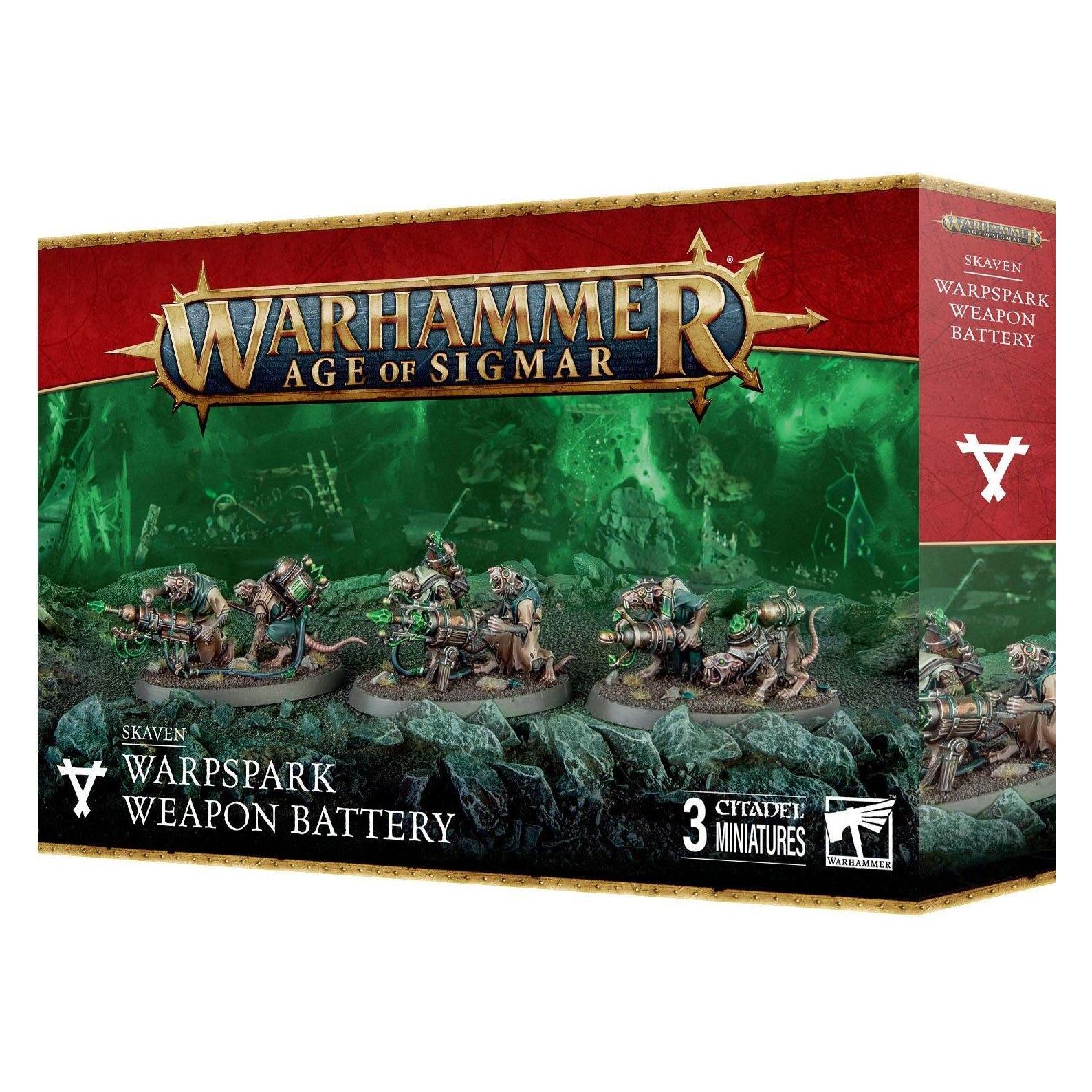 Games Workshop Warhammer AoS - Skaven Batterie d'Armes ŕ Maletincelles (Kunststoff) (90-45)
