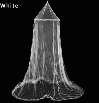 Inspire Curations Princess Mosquito Net Bed Canopy Breathable Dome Insect Protection white