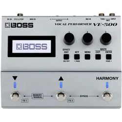 BOSS (Electronics) VE-500 Vocal Performer (Gitarre), Effektpedal, Grau, Silber