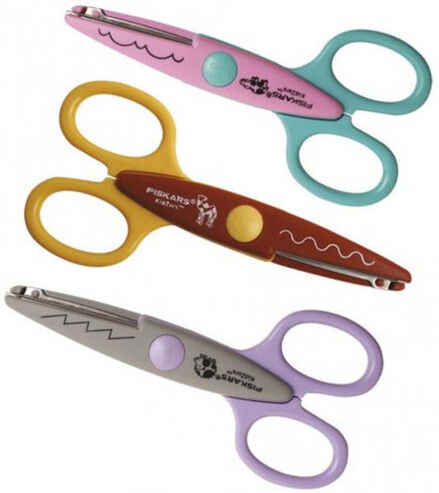 Fiskars Kidzors™ Ciseaux cranteurs - Animaux du zoo (3 Pack) 1003846