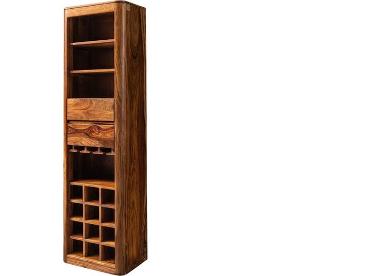 MASSIVMOEBEL24 Étagère à vin 50x36 Palissandre ciré Noisette TORONTO #249