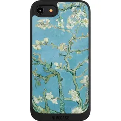 Nivocase Handyhülle für Apple iPhone 8 Hülle NIVOpure Case Schwarz Kunst Malerei Vincent Van Gogh (Apple iPhone 8), Smartphone Hülle, Schwarz
