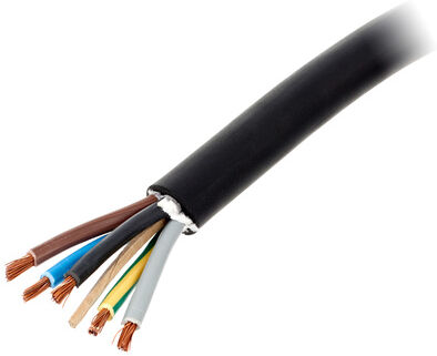 pro snake RubberCable H07RN-F 5x6,0 mm² Schwarz