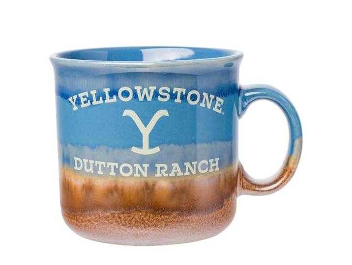 Silver Buffalo Yellowstone Dutton Ranch Tasse mit reaktiver Glasur, Keramik, Camper, 590 ml