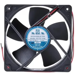 RS PRO DC-Lüfter 12VDC 120x120x32mm 7,2W (120 mm), PC Lüfter, Schwarz