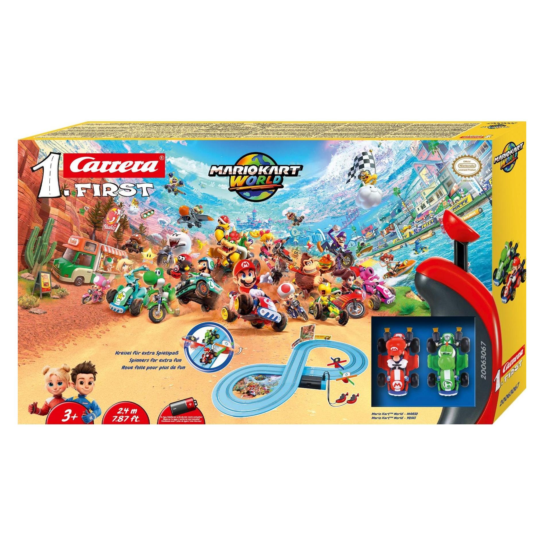 Carrera Mario Kart World Mario vs. Yoshi, First Autorennbahn Set (20063067)