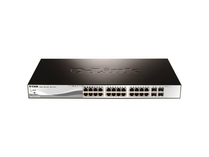 D-Link DGS-1210-28P, Géré, L2, Full duplex, Connexion Ethernet, supportant l'alimentation via ce port (PoE), Grille de montage, 1U