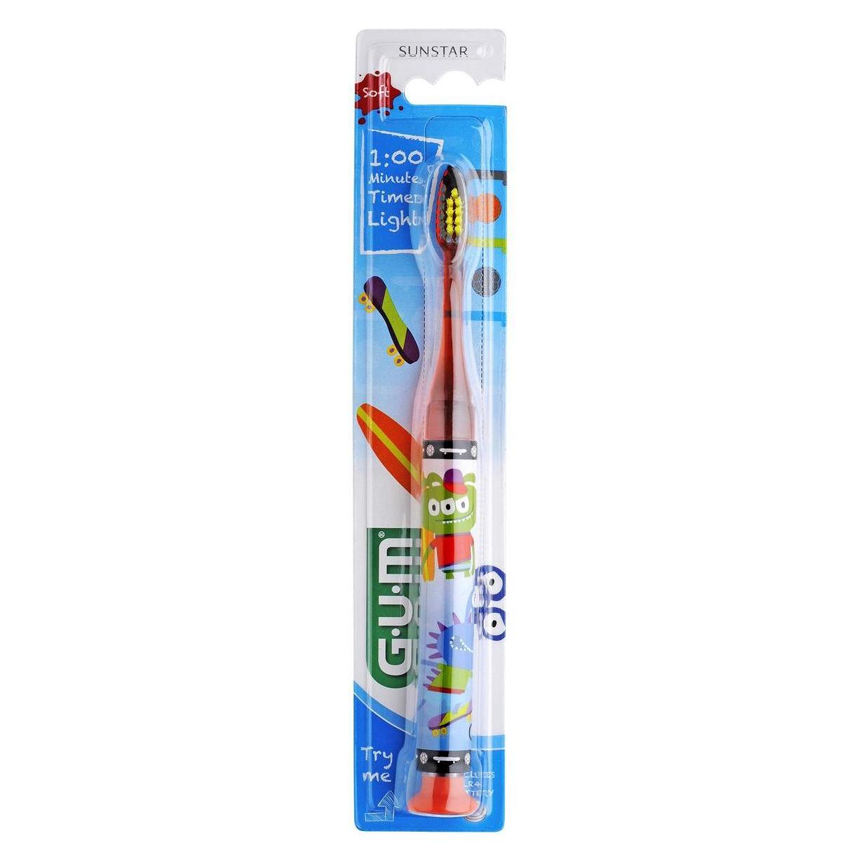 GUM SUNSTAR Junior Light-up Zahnbürste assortiert (Weich, 1x) (7630019902595)