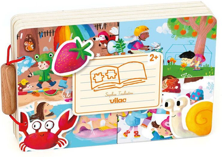 Livre-puzzle Les 4 Saisons Sophia Touliatou - Vilac