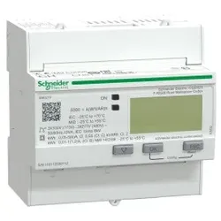 Schneider Electric A9MEM3215 Energiezähler iEM3215, 3-phasig, 1A/5A, mit Teilzähler, 2E, Multi-Tarif, MID konform, Genauigkeitsklasse 1/0,5s