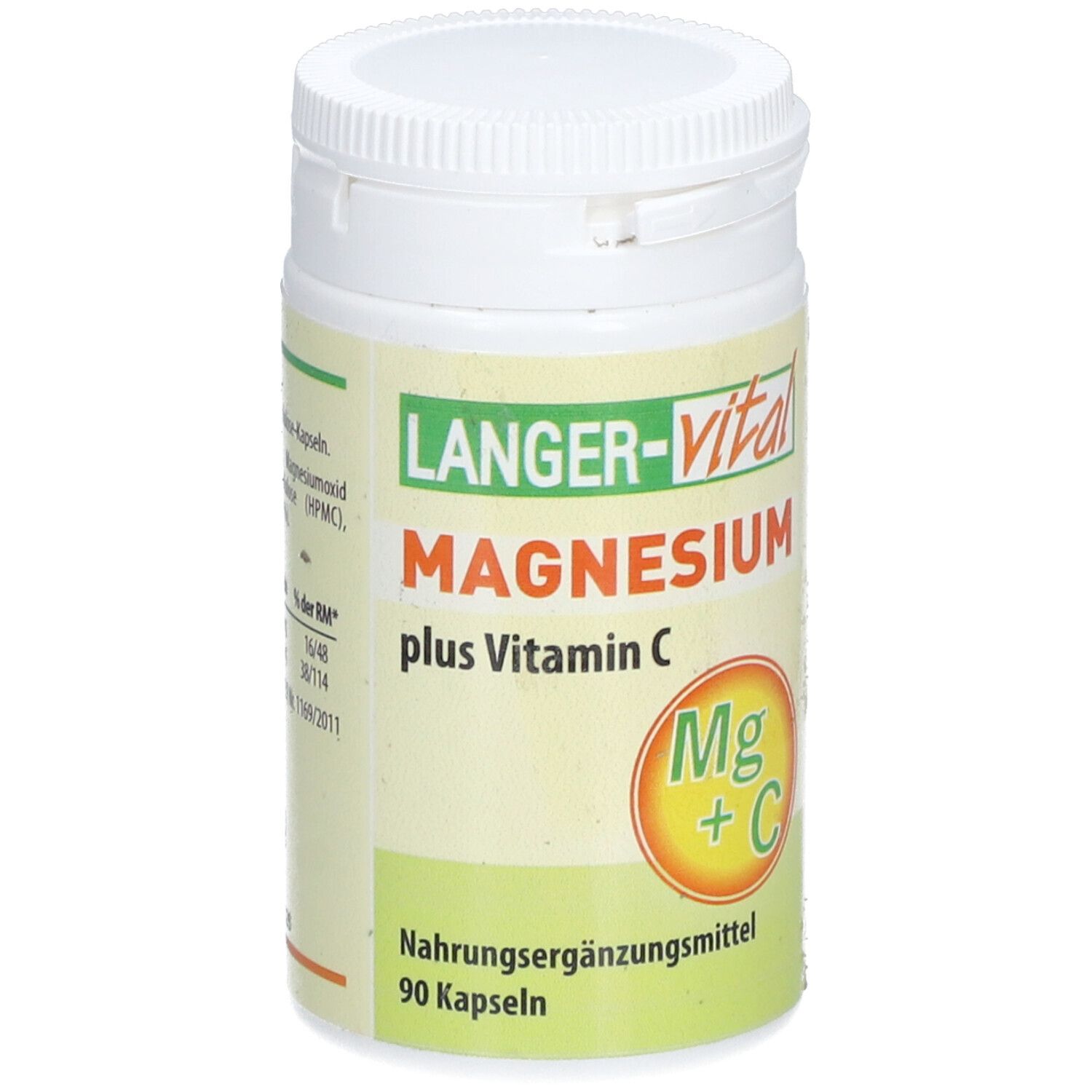 Magnesium+Vitamin C 180 mg/Tag Kapseln 90 St