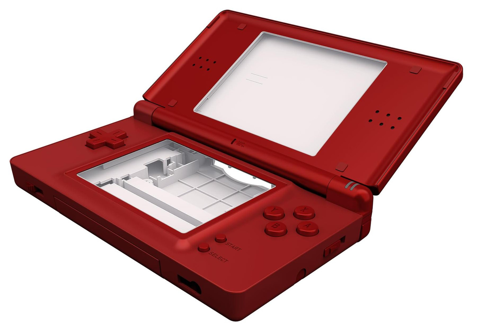 Selius Hoes en knoppen vervanging voor Nintendo DS Lite - Scharlaken Rood