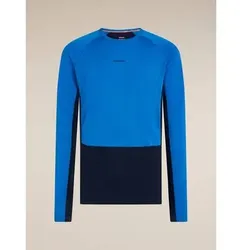 ICEBREAKER Herren Unterhemden ku.Arm He/Uni Mer 260 ZoneKnit LS Crewe, Größe M in Blau Blau