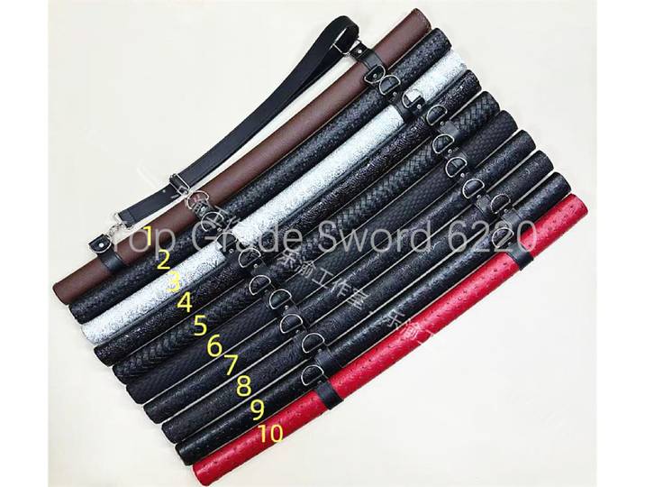 Beau sangle fourreau de 76cm, Design réglable, enveloppe en cuir, fourreau Saya en bois pour épée japonaise Wakizashi samouraï Katana, pièces