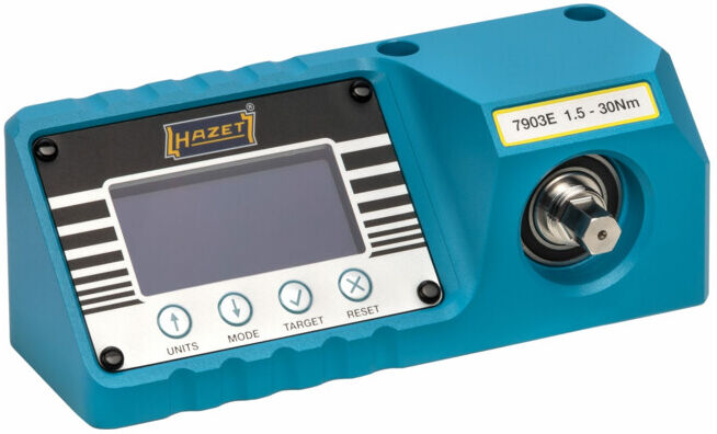 HAZET Contrôleur de couple, électronique, 1 - 25 Nm 7903E Nm min-max : 1 - 25 Nm hexagonal massif 6,3 (1/4 pouce) (7903E)