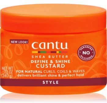 CANTU Shea Butter Custard gel de cabelo para definir e formar 354 ml. Shea Butter Custard