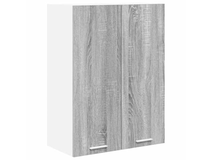 IBUQDDV Hängeschrank Sonoma-Grau 60 x 31 x 80 cm Holzwerkstoff Wandmontage, viel Stauraum, glatte Oberfläche, für Küchenutensilien und Geschirr, feucht abwischbar, minimalistischer Stil