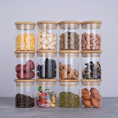 Uplift Essentials 12 Piece Spice Management System 8oz High Borosilicate Airtight Jars With Sustainable Bamboo Lids 12 Piece Spice Management System 8oz High Borosilicate Airtight Jars With Sustainable Bamboo Lids