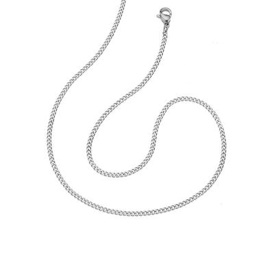 Panzerkette FIRETTI "Schmuck Geschenk Edelstahl Collierkette 2,0 mm breit" Gr. 42, silber (edelstahlfarben), Halsketten, Damen, 42, Edelstahl, B: 2mm, Panzerkette, B:2mm