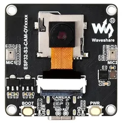 Waveshare ESP32-S3 AIoT Kamera, OV5640, 2592 x 1944, Dev Board, 8MB PSRAM, 16MB Flash, WiFi, BT LE 5