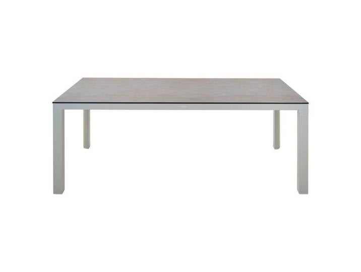 Siena Garden Silva Gartentisch 220x100cm Aluminium/HPL Hellgrau