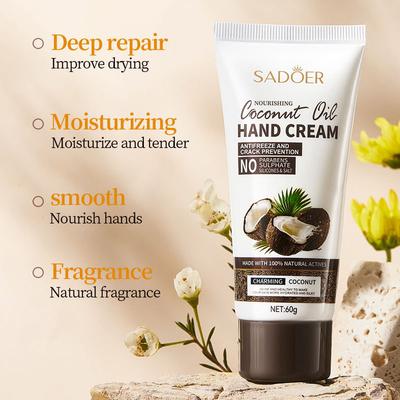 On Spot Shop Coconut Hand Cream, Moisturizing, Nourishing & Firming For Soft Hands Coconut Hand Cream, Moisturizing, Nourishing & Firming For Soft Hands