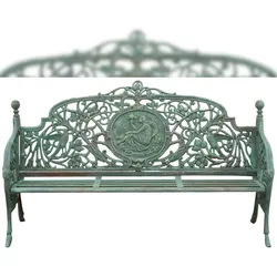 BISCOTTINI INTERNATIONAL ART TRADING Biscottini Gartenbank Balkon - Außenbank 184x70x110 cm - Gartensofa für den Außenbereich - Bank aus Gusseisen - Gartensofa