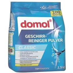 domol Geschirr-Reiniger Pulver »Classic« 1,5 kg (100 Spülgänge) blau