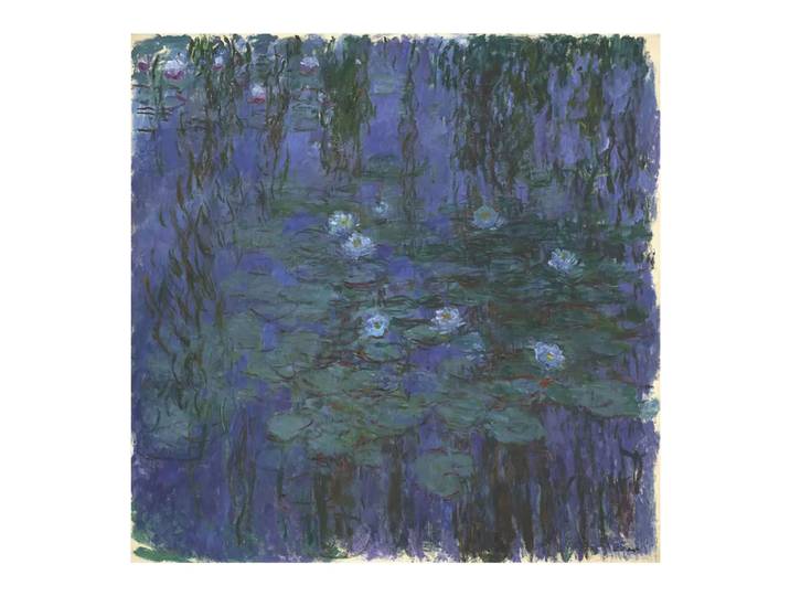 Leinwandbild Digital Art, Alldecor, dunkelgrün/hellblau/blau, Textil